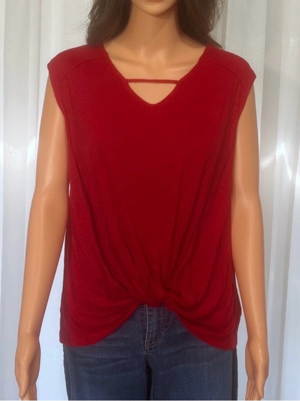 Rock & Republic Scarlet Twist Front Blouse